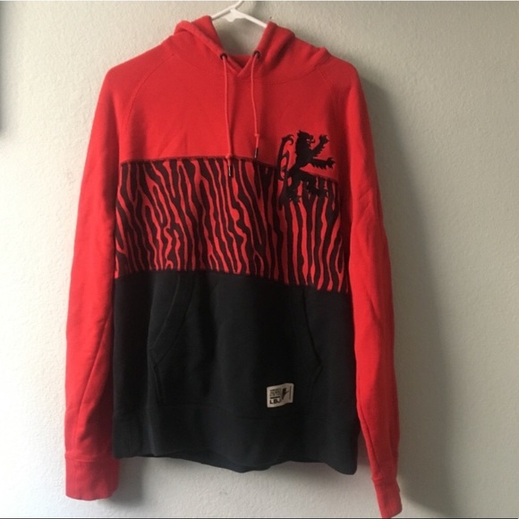 Lebron James X Nike Lion Red Hoodie 